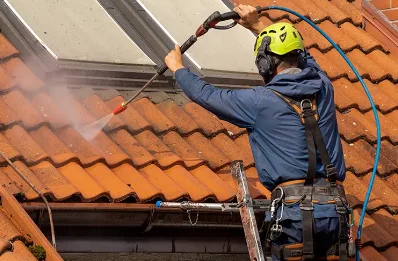 Démoussage et hydrofuge de toiture à Marnes